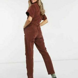 FREE PEOPLE MARCI CORDUROY COVERALL JUMPSUIT, MEDIUM